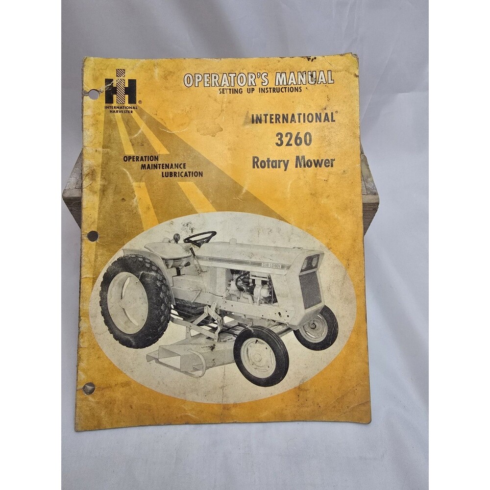 International Harvester 3260 Rotary Mower Operator's Manual IH Cub Lo Boy M4